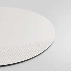 Collezione Tracce - Set di 4 Sottopiatti Rotondi in Gesso
