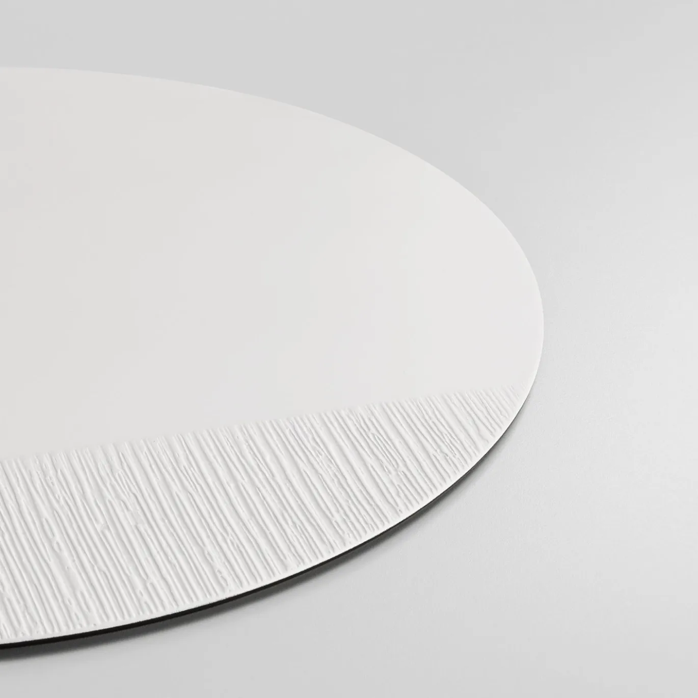 Collezione Tracce - Set di 4 Sottopiatti Rotondi in Gesso