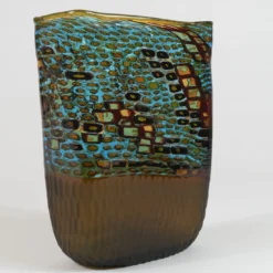 Collezione Windows Cubism Vaso Turchese di Tsuchida Yasuhiko