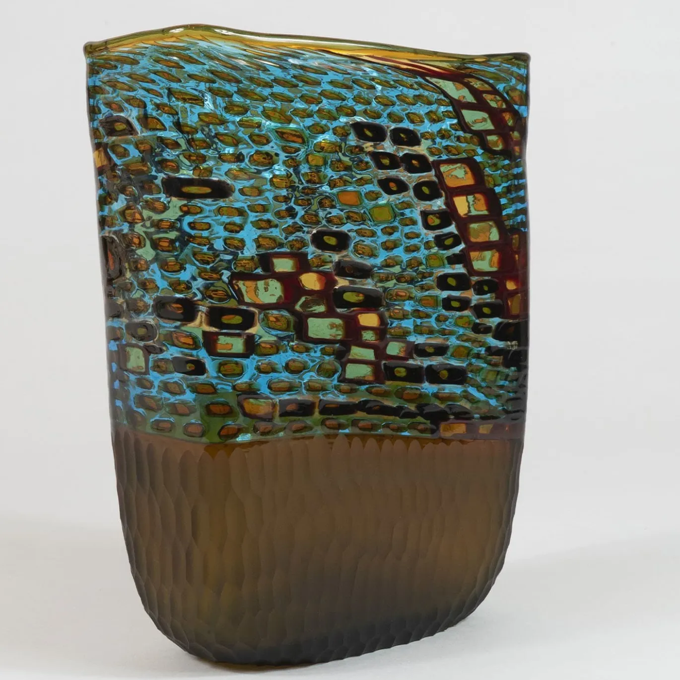 Collezione Windows Cubism Vaso Turchese di Tsuchida Yasuhiko