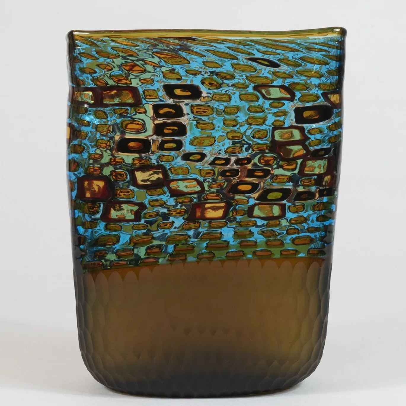 Collezione Windows Cubism Vaso Turchese di Tsuchida Yasuhiko