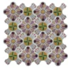 Composizione di Piastrelle in Ceramica Multicolore Florin con Motivo Floreale