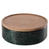Contenitore piccolo Pietra L09 in marmo Nero Marquinia di Piero Lissoni