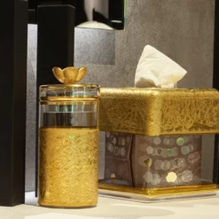 Coperchio di vetro per kleenex ispirato a Michelangelo