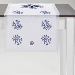 Corallo Blu Runner bianco con frange