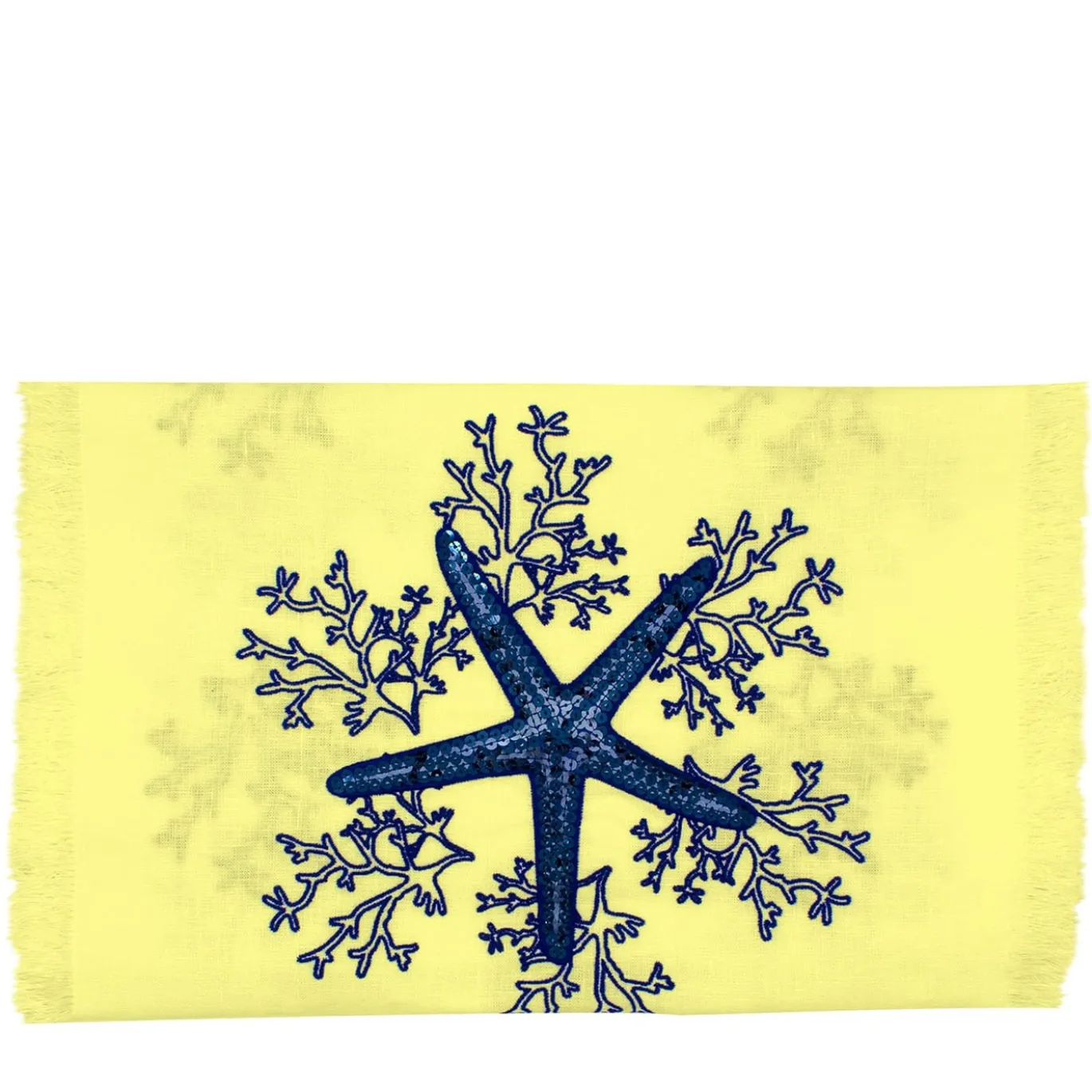 Corallo Blu Runner giallo con frange