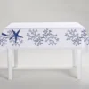 Corallo Blu Tovaglia rettangolare bianca