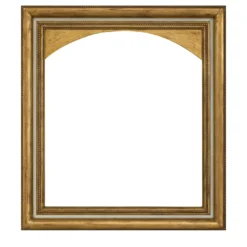 Cornice ad arco Salvator Rosa oro e avorio