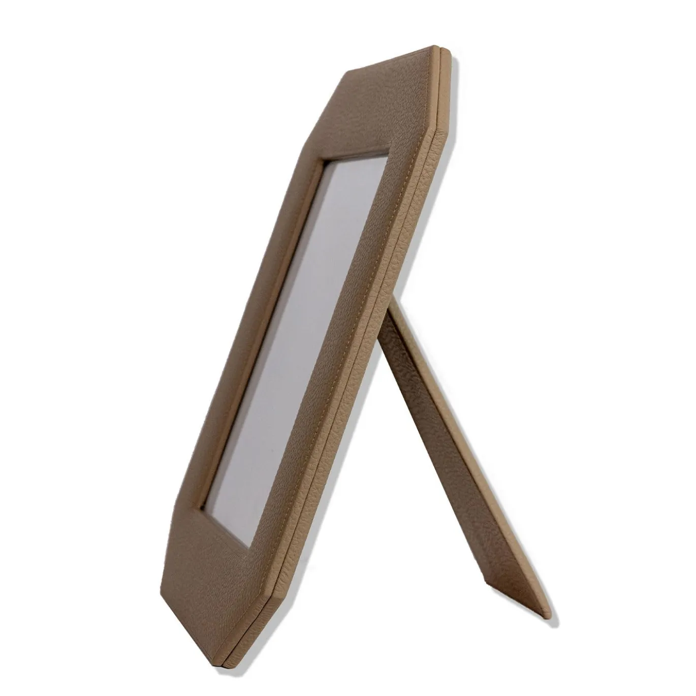 Cornice Ottagonale Del Monte 26 in Pelle Beige Tamarone