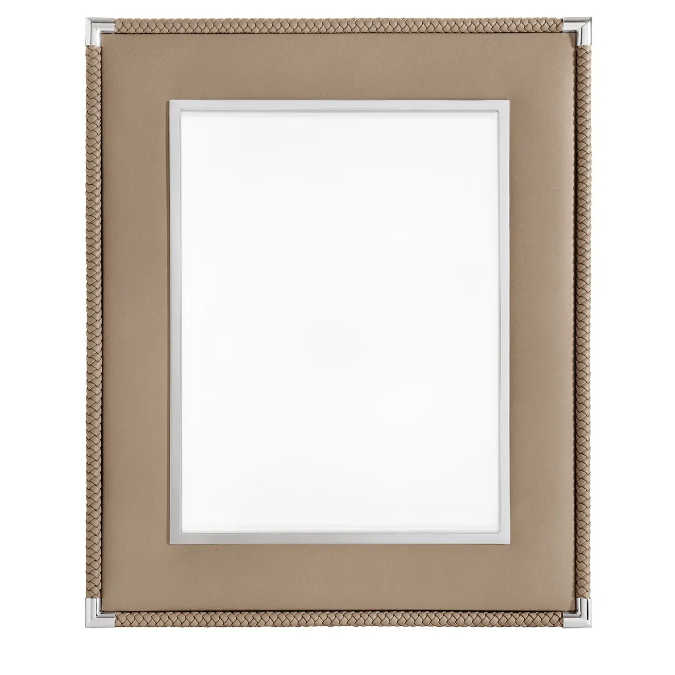 Cornice per foto Thea grande in pelle taupe #2