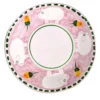 Cortile Set di 6 piatti da portata rotondi rosa 38 cm