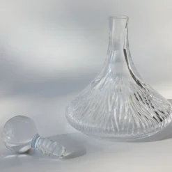 Decanter in cristallo trasparente inciso a mano Maestrale
