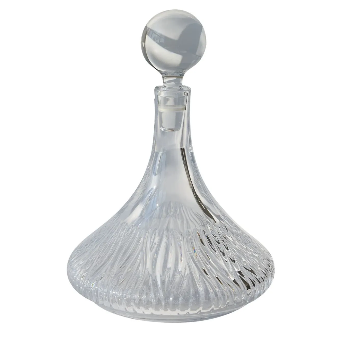 Decanter in cristallo trasparente inciso a mano Maestrale