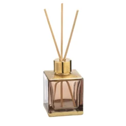 Diffusore quadrato Fragranze in vetro marrone 100 ml