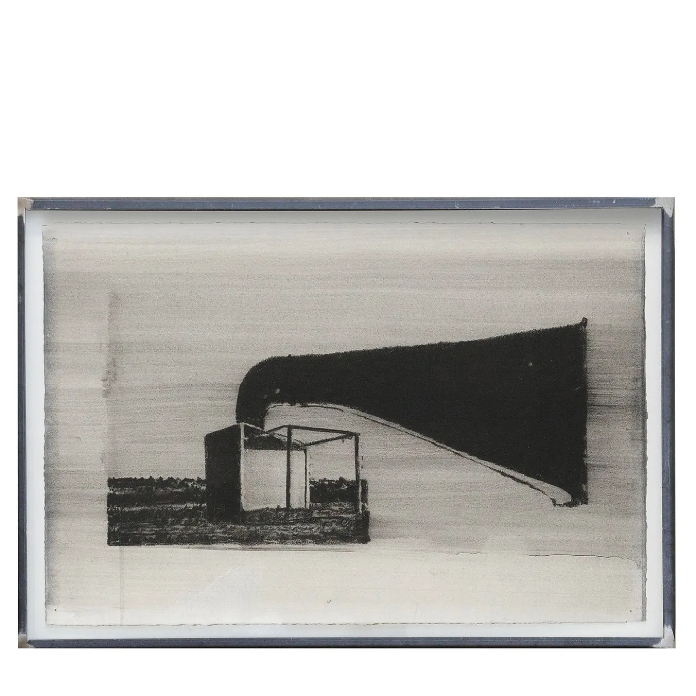 Dipinto Untitled a carboncino su carta di Marco Tirelli