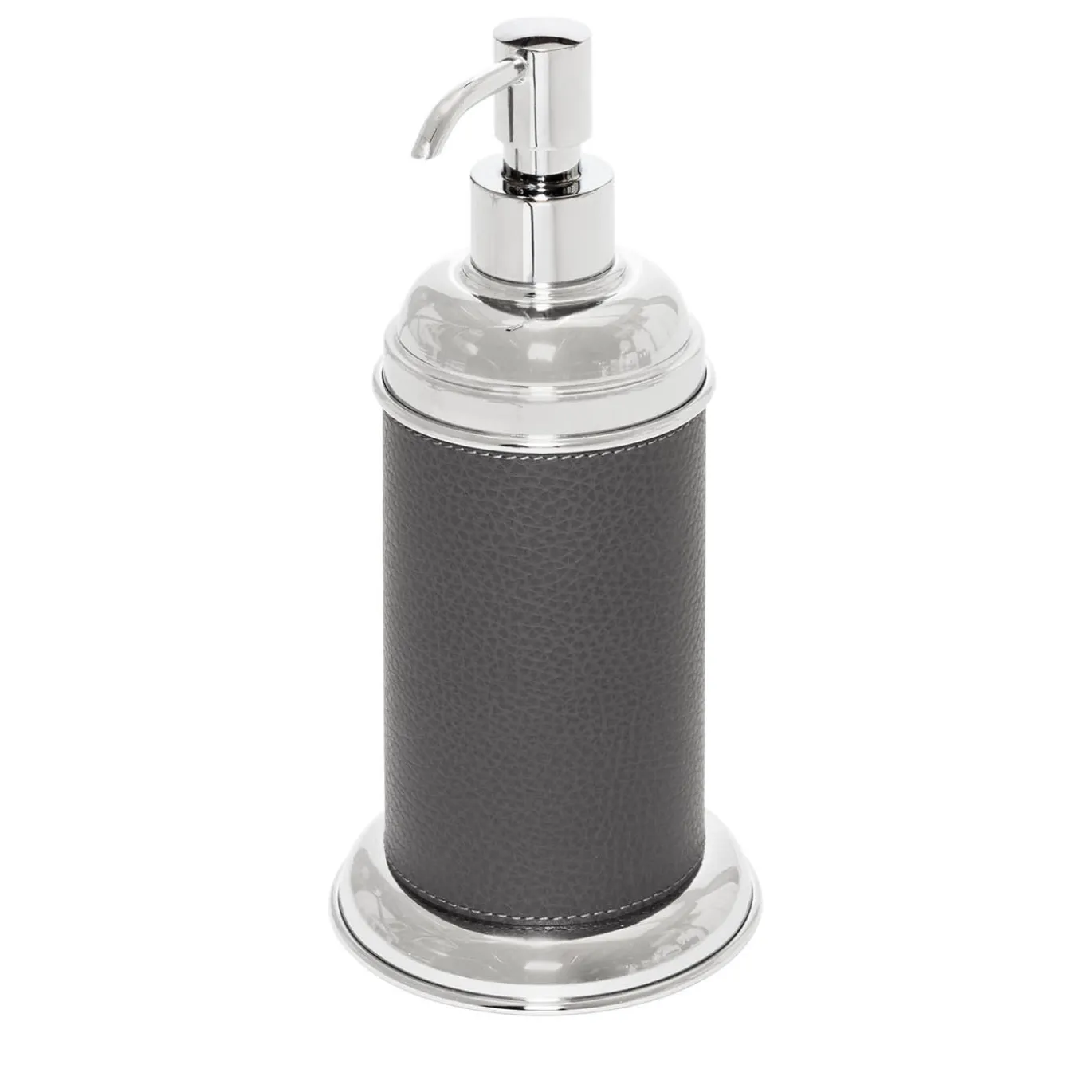 Dispenser per Sapone Dubai in Pelle Grigia #1