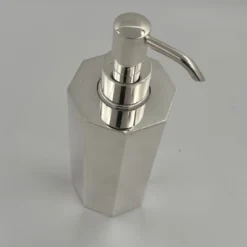 Dispenser per Sapone in Ottone Argentato Del Monte