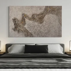 Dittico Materico Gold Vein In Resina