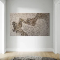 Dittico Materico Gold Vein In Resina