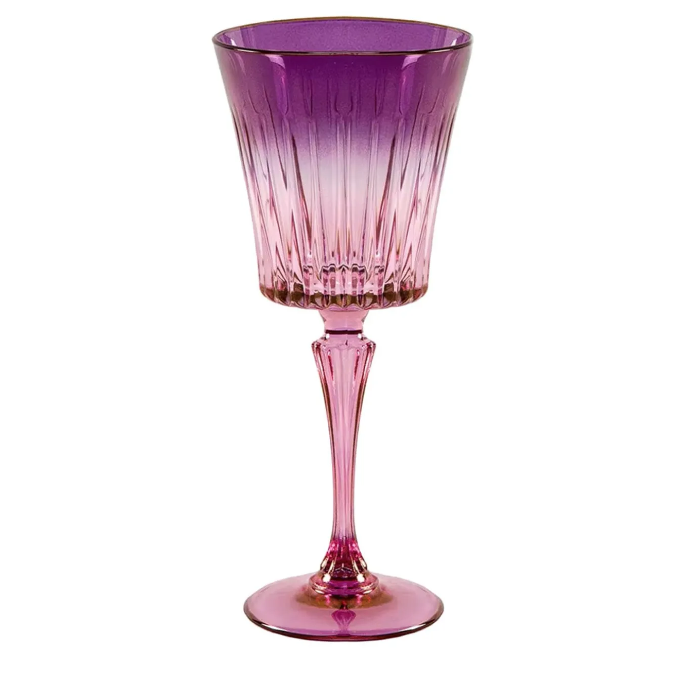 Domina Set di 2 bicchieri da vino rosa-viola