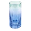 Domina Set di 2 bicchieri tumbler alti blu-verdi