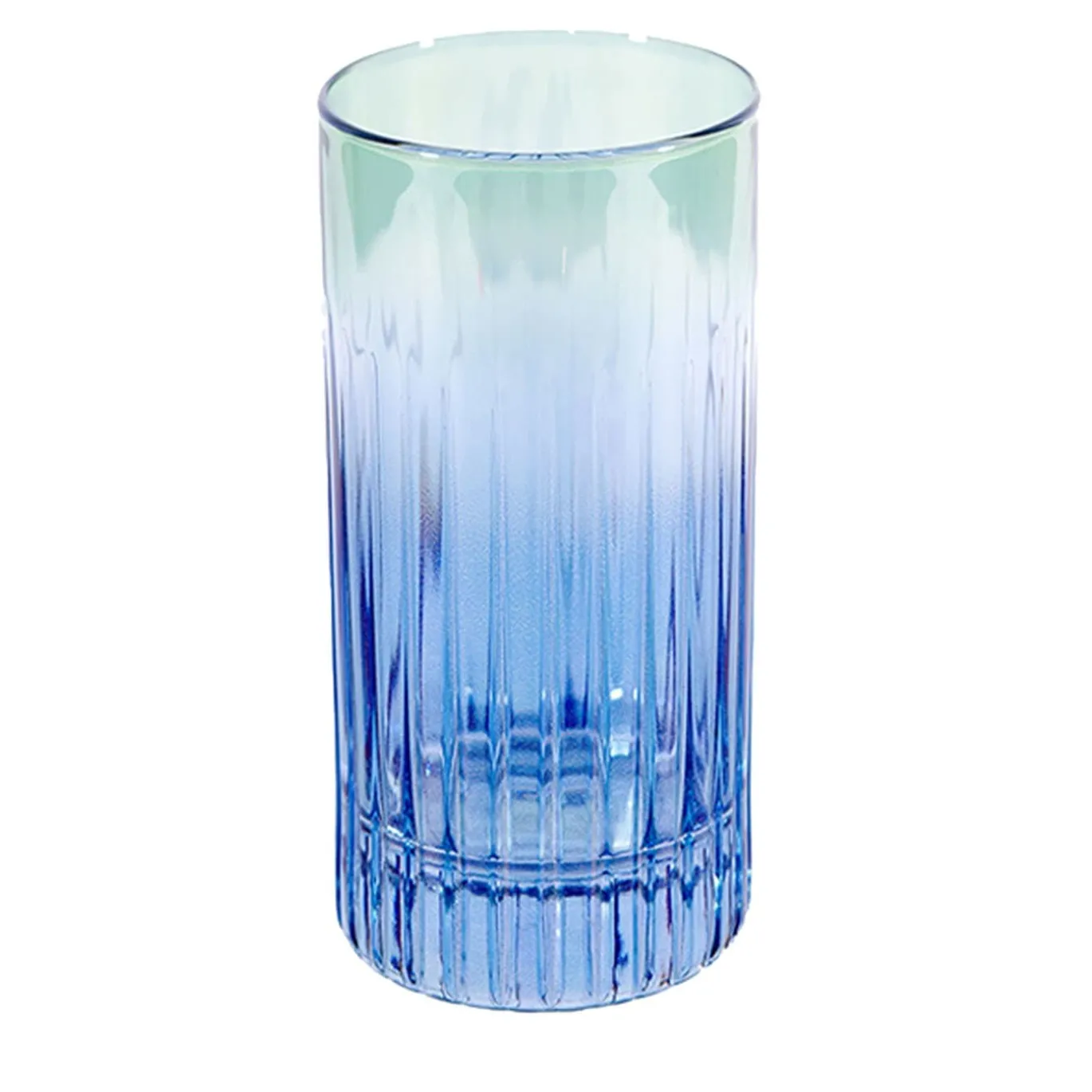 Domina Set di 2 bicchieri tumbler alti blu-verdi
