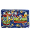 DS Vassoio rettangolare in ceramica Pescatori #1