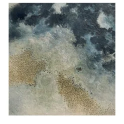 Echi di Luce Mediterranea Opera Astratta in Resina