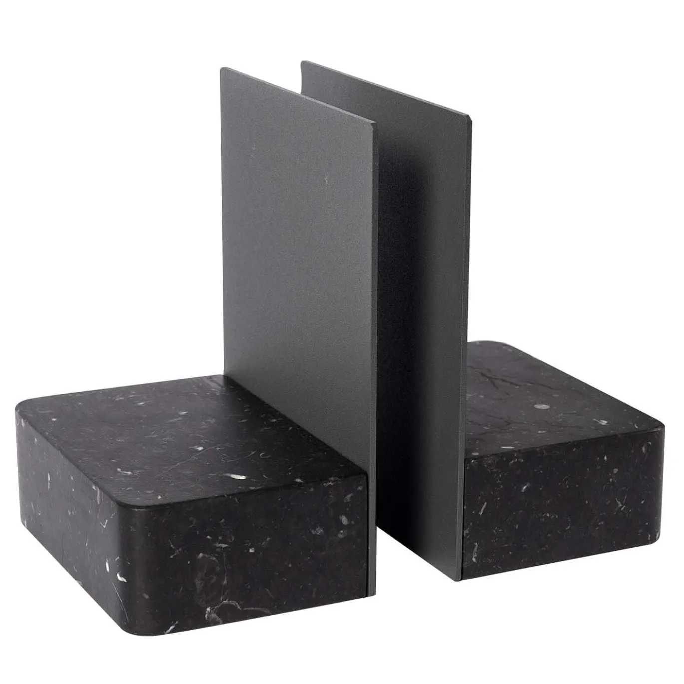 Fermalibri Pietra L08 in marmo Nero Marquinia di Piero Lissoni