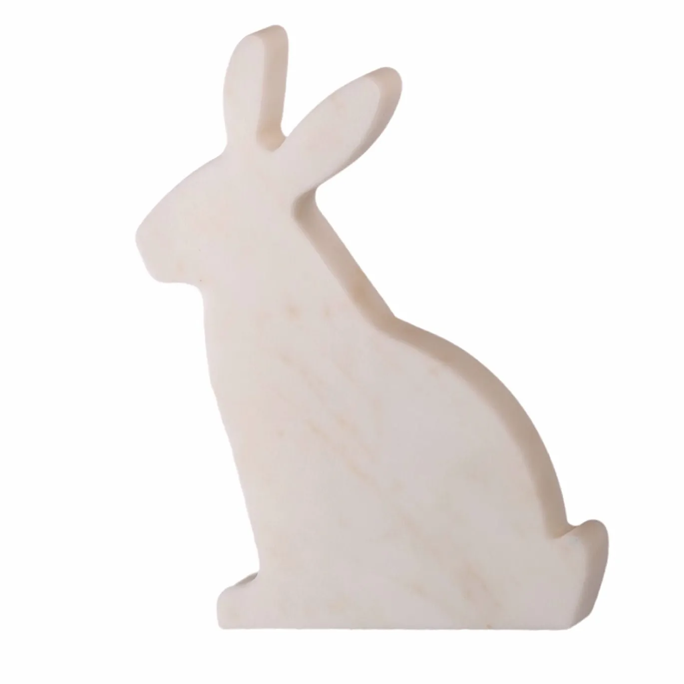 Fermalibro destro Bunny White Carrara di Alessandra Grasso