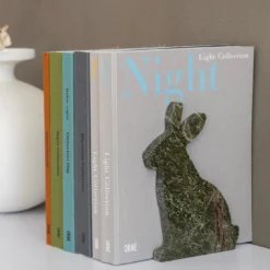 Fermalibro verde sinistro Bunny Picasso di Alessandra Grasso