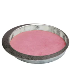 Firenze Vassoio tondo tascabile vuoto argento e rosa