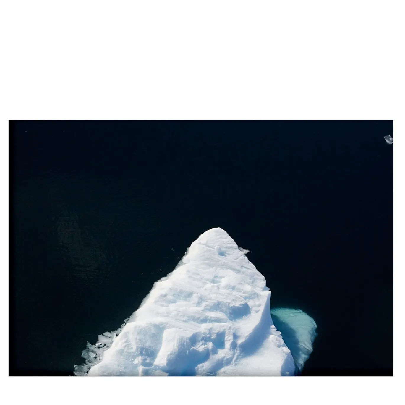 Fotografia della testa di un iceberg