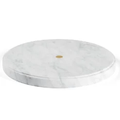 Fruttiera Ellipse in marmo di Carrara