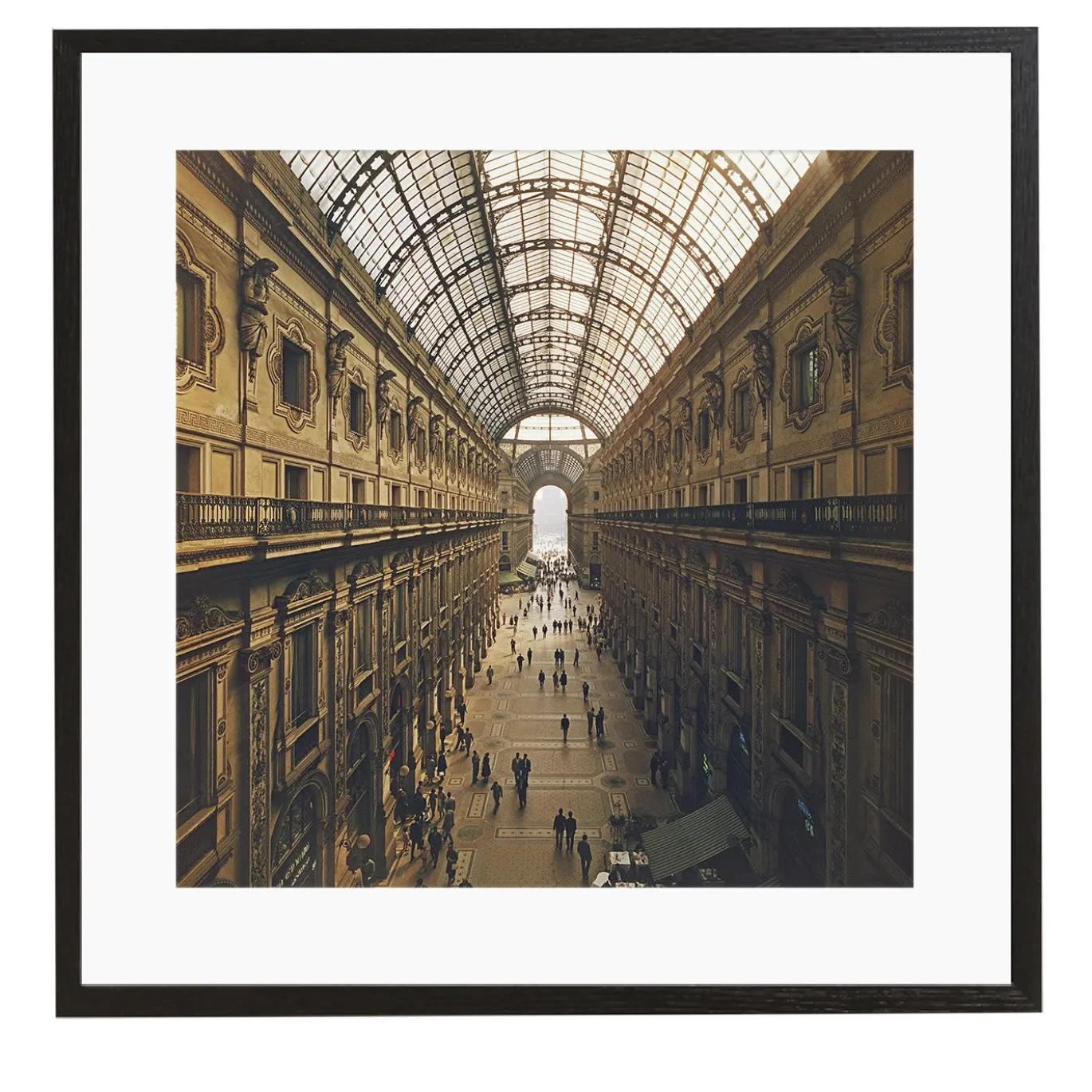 Galleria Vittorio Emanuele II piccola stampa incorniciata