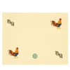 Gallo Set di 2 tovagliette ricamate in giallo