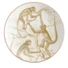 Galtaji Set di 2 piatti da pane in porcellana con scimmie #6