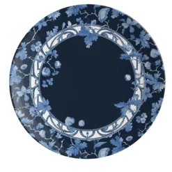 Giardino dell'Eden Set di 2 piatti da dessert in porcellana con decorazione blu #1