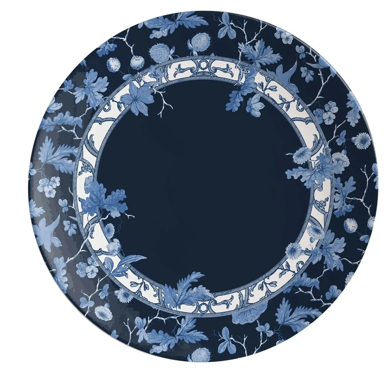 Giardino dell'Eden Set di 2 piatti da dessert in porcellana con decorazione blu #2