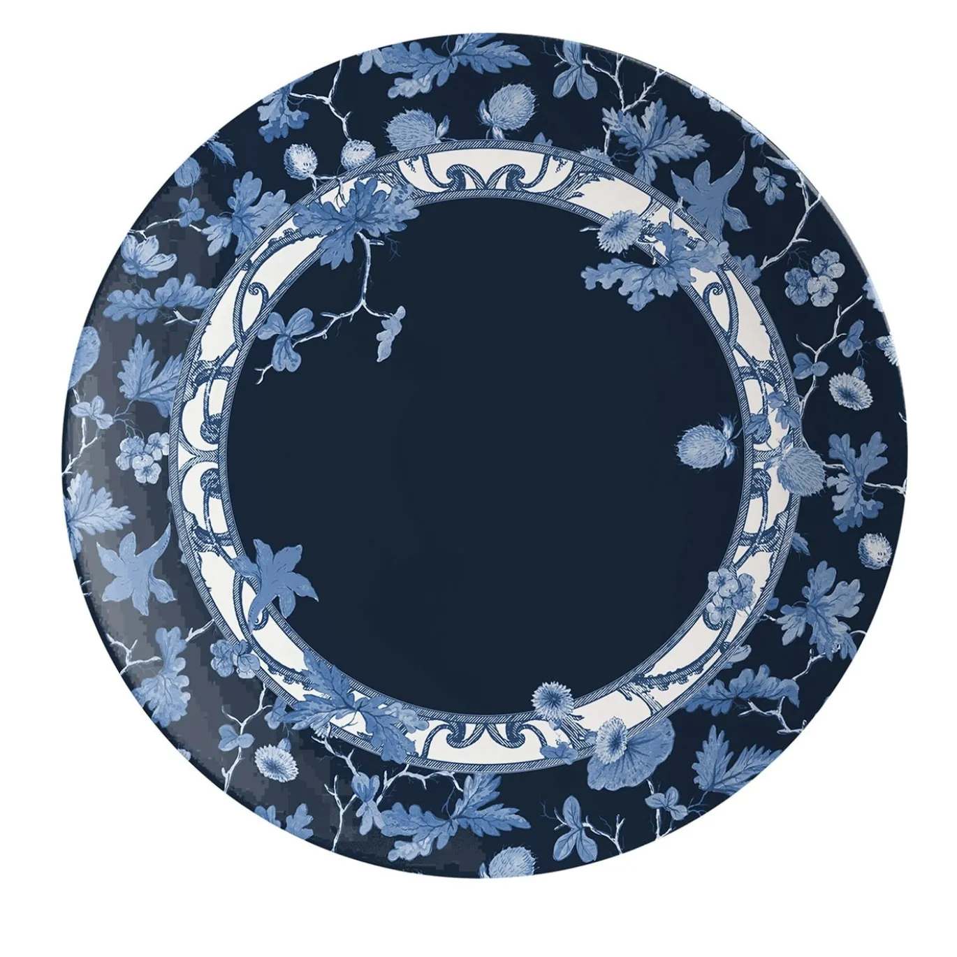 Giardino dell'Eden Set di 2 piatti da dessert in porcellana con decorazione blu #6