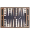 Gioco da tavolo Backgammon blu navy e grigio tortora
