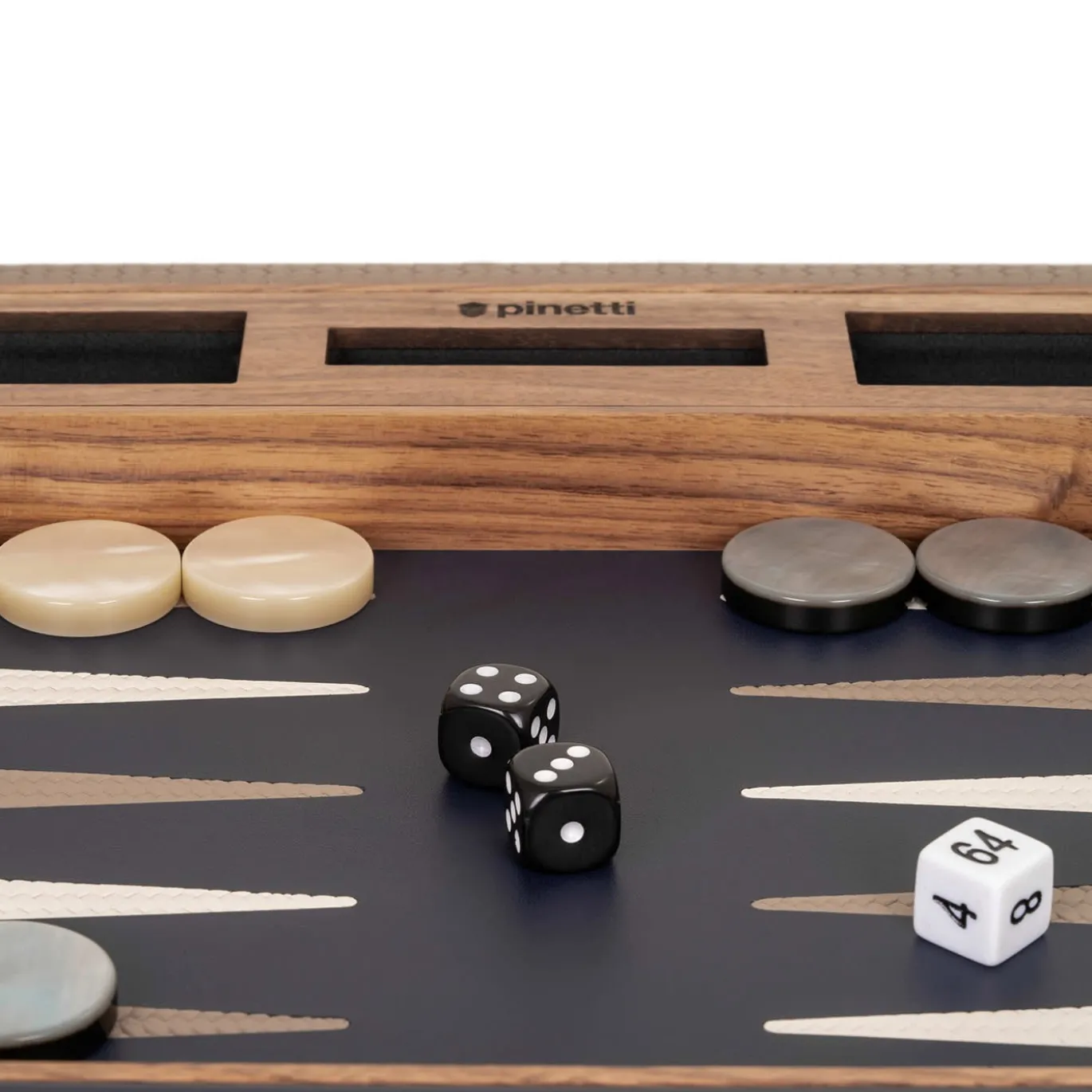 Gioco da tavolo Backgammon blu navy e grigio tortora