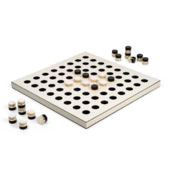 Gioco da tavolo Reversi in pelle crema