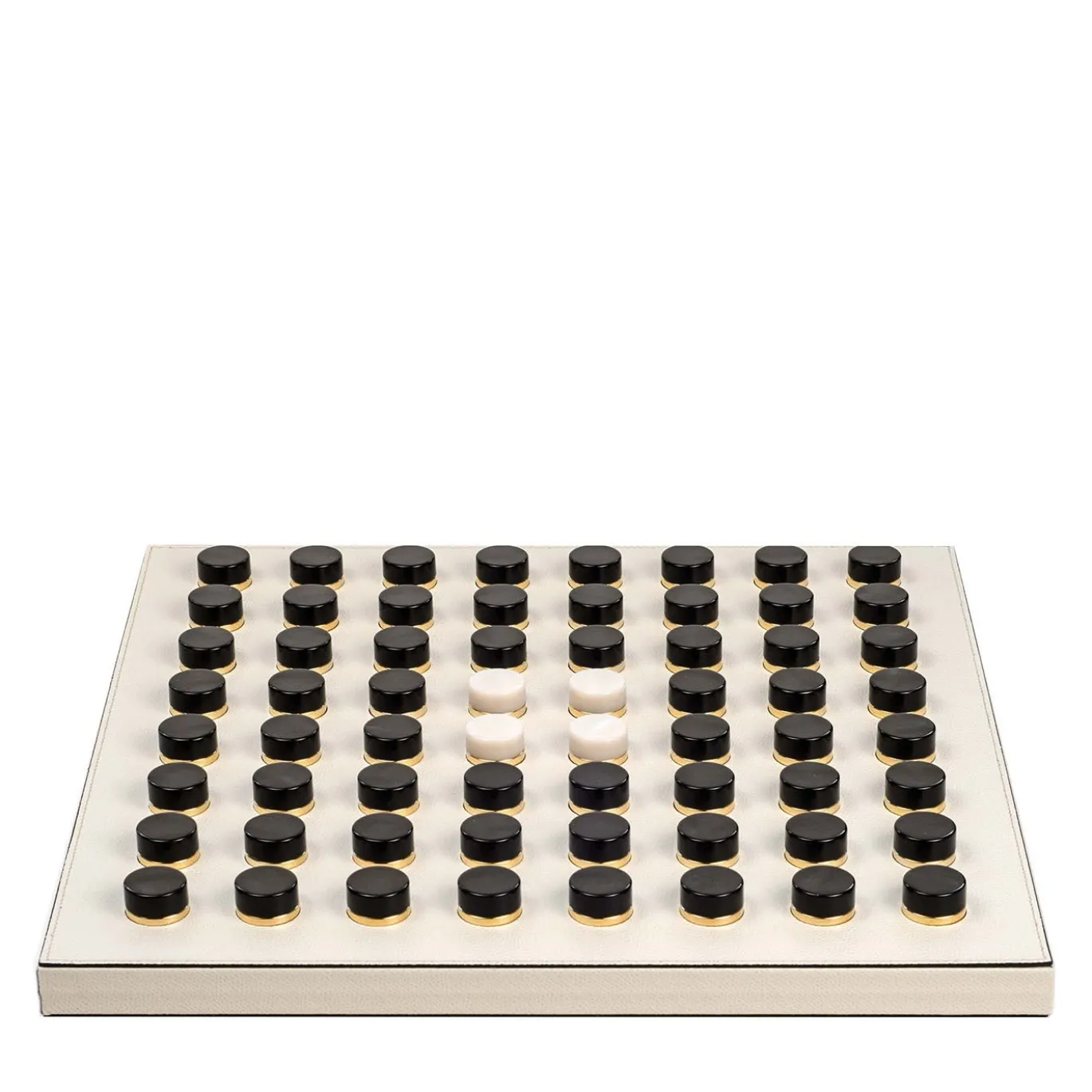Gioco da tavolo Reversi in pelle crema