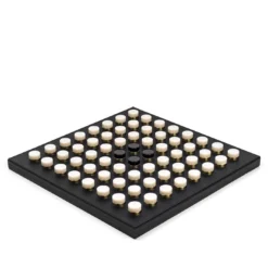 Gioco da tavolo Reversi in pelle nera