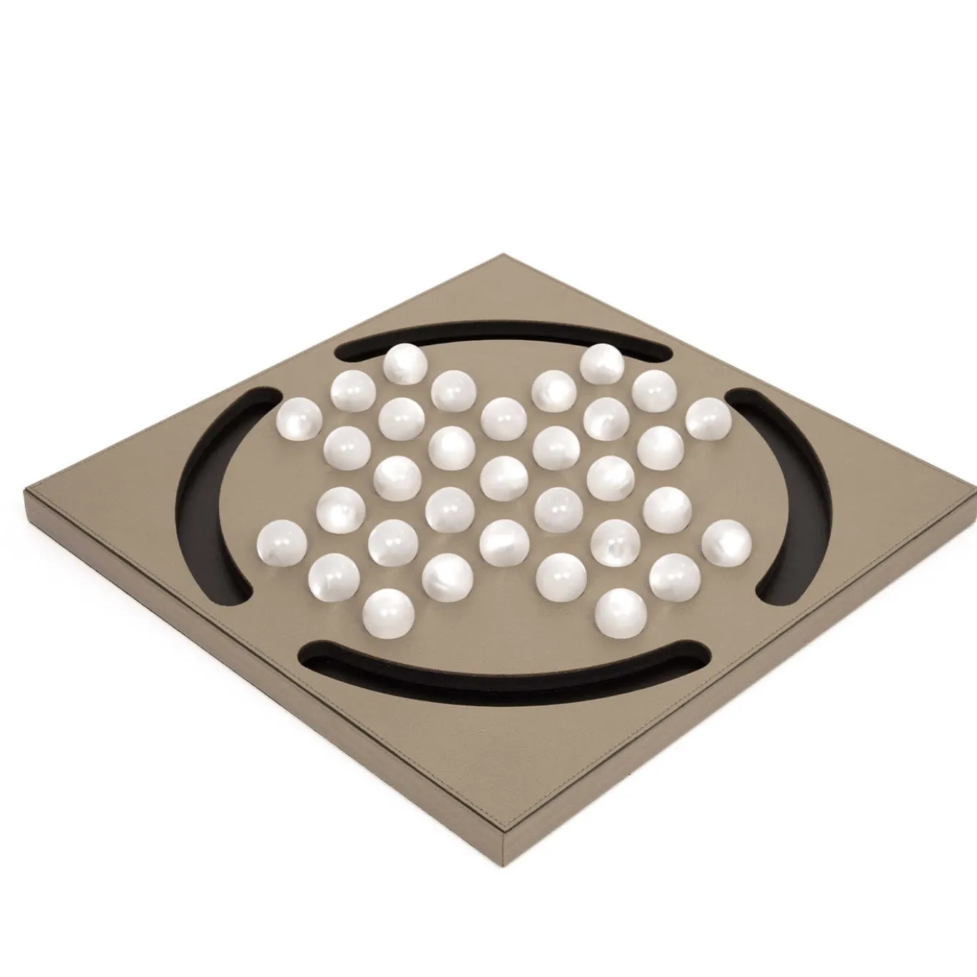 Gioco da tavolo Solitario con pedine perlate