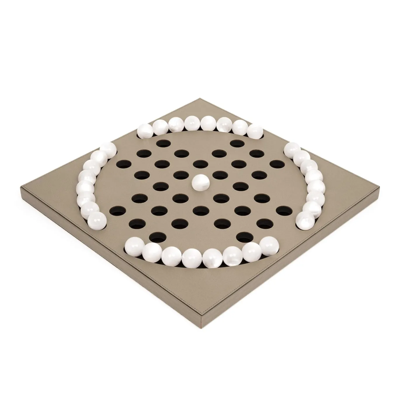Gioco da tavolo Solitario con pedine perlate
