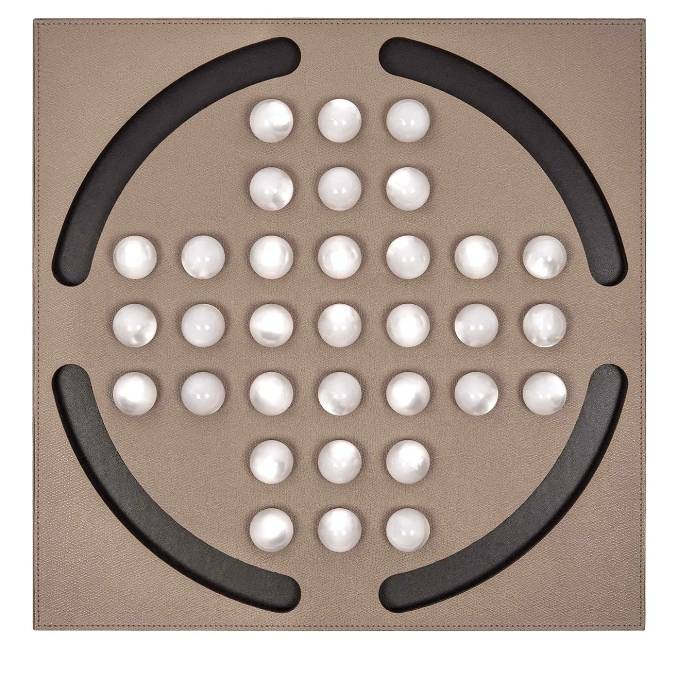 Gioco da tavolo Solitario con pedine perlate
