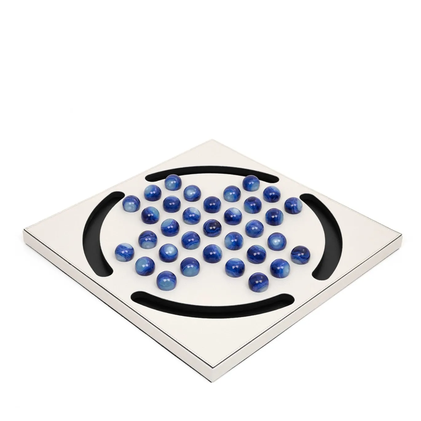 Gioco da tavolo Solitario con pedine blu