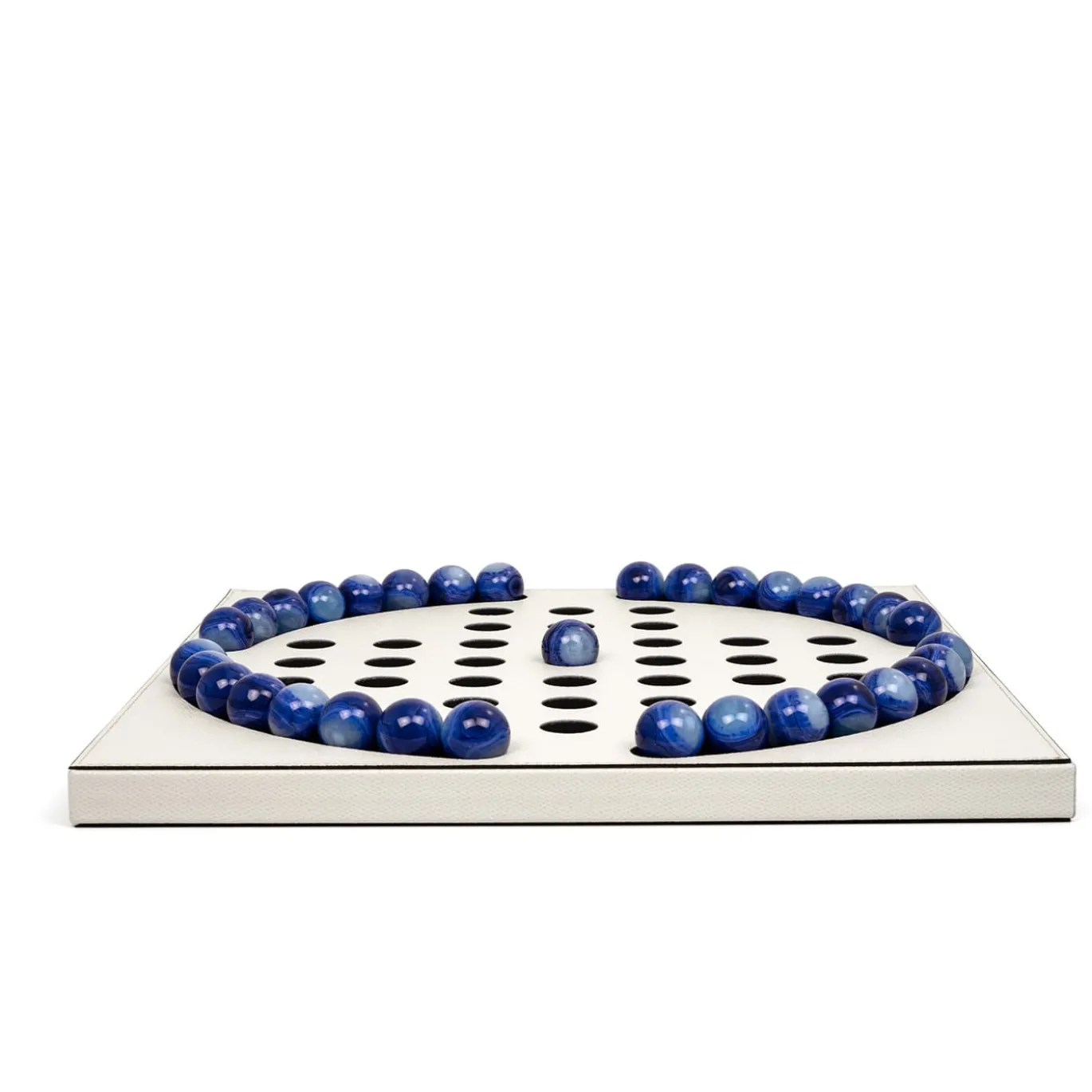 Gioco da tavolo Solitario con pedine blu